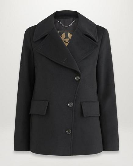 Manteau Belstaff Femme Ama Noir France KZ3981465